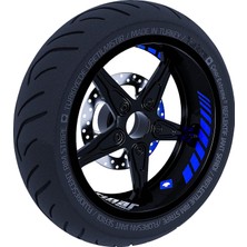Gp Racing Reflektif Mavi Iç Jant Şeridi Sticker