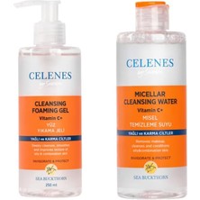 Gndz Home Celenes By Sweden Sea Buckthorn Aydınlatıcı ve Cilt Tonu Eşitleyici Seti 250 ml Yağlı ve Karma Ciltler İçin Vitamin C+ İçerikli