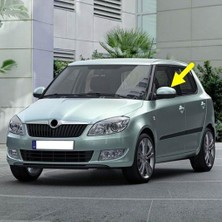 Sol Dış Dikiz Aynası Kapağı 5J0857537A Skoda Fabia 2 ile Uyumlu 2007-2014
