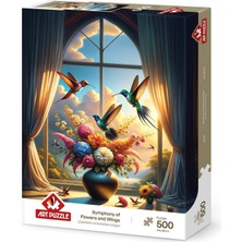 Art Puzzle Çiçeklerin ve Kanatların Ezgisi 500 Parça Puzzle