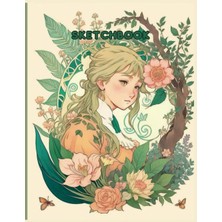 Sketch Book: "nature's Muse" Sketchbook For Artist Drawing Blank Paper Pad 8.5" x 11": Soft Cover Book, Journal Without Thick Lines, 120 Pages, Blank Paper Book For Sketching And Coloring.