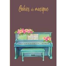 Independently Published Cahier De Musique: Avec 12 Portées Par Page | Carnet De Partitions Grand Format A4 21X 29,7 cm | Pour Cours, Solfège Et Composition | Couverture Piano Bleu (French Edition)