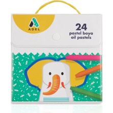 Adel Pastel Boya 24 Renk, Plastik Çantalı, Turuncu