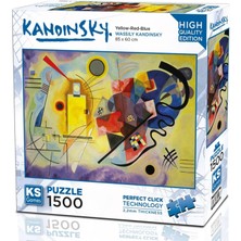 Ks Games 1500 Parça Sarı Kırmızı Mavi Puzzle
