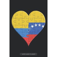 Planner: Colombian Venezuelan Flag Combined To Heart Jigsaw Puzzle Flags Of Colombia Venezuela
