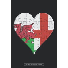 Planner: Welsh English Flag United Heart Jigsaw Puzzle Flags Of Wales England