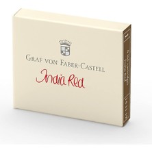 Graf Von Faber-Castell Dolma Kalem Kartuşu 6'lı Hint Kırmızısı