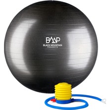 Black Mountain Products Professional Grade Stability 1000LBS Anti-Burst 2000LBS Statik Ağırlık Rated 65 cm Gym Ball 1000 Lb/65 cm Siyah