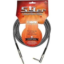 Klotz Vintage 59ER Siyah-Beyaz Örgülü Gitar Kablo 4,5m