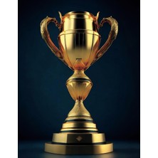 Sketch Book – Golden Cup - 8,5X11 Inches - 120 Pages – Unlined Sheets – For Drawing, Writing, Painting, Sketching And Doodling