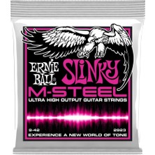 Ernie Ball Super Slinky M-Çelik Elektro Gitar Telleri, Ölçü 9-42