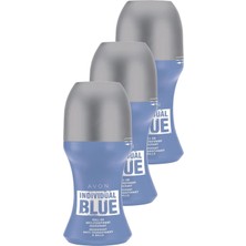 Avon Individual Blue Erkek Rollon 50 Ml. Üçlü Set