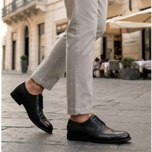 Klasik Erkek Ayakkabı Leosteps Black Gravel