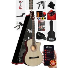 Midex CG-390NT-XBAG Klasik Gitar 4/4 Sap Ayarlı Kesik Kasa