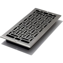 Decor Grates AJL614W-NKL Oriental Duvar Kaydı, 15,5 cm x 30,5 Cm, Nikel