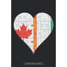 Planner: Canadian Ivorian Flag United Heart Jigsaw Puzzle Flags Of Canada Ivory Coast