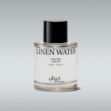 Kundal, Yapışkanlık Hissi Bırakmayan Saten Bitişli Vücut Yağı Satin Glow Body Oil (Linen Water)
