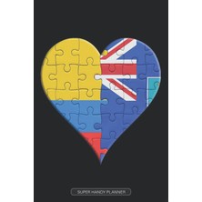 Planner: Colombian Montserratian Flag United Heart Jigsaw Puzzle Flags Of Colombia Montserrat