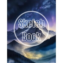 Sketch Book: Premium Watercolor Mountain Night View Design Cover Page Sketchbook Blank Paper Pad 8.5" x 11" - Sketchbook 120 Pages Blank Paper Book ... Unlined Journal Soft Cover Sketchbooks