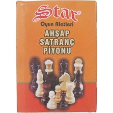 Star Oyun Star Satranç Piyonu Ahşap No:3
