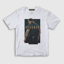 Presmono Unisex Çocuk Beyaz Alan Ritchson Reacher T-Shirt