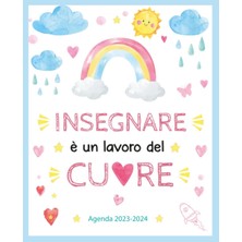 Agenda Maestra 2023 2024: Pianificatore Regalo Maestra Fine Anno | Agenda Settimanale | Una Settimana Su 2 Pagine | Idee Regali Personalizzato Per Maestra