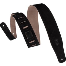 Levy's Gitar Kemeri (Süet, Yakl. 6,4 cm Genişlik) Siyah