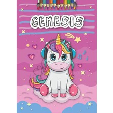 Genesis: Personalized Coloring Book For Genesis | Theme: Unicorn | Birthday Gift For Girl, Daughter ... | Ages: 4-8 | 25 Unicorn Designs With Name Genesis, Large Size A4 (Ca. 8.5 x 11 Inches)