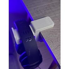 Premium Beyaz Masa Kenarı Kulaklık Standı – Shadow Edition V6 (Yeni Versiyon) | Kaydırmaz Keçeli, Ergonomik ve Güçlendirilmiş