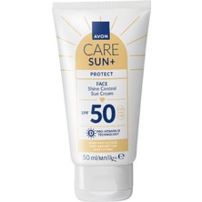 Avon Sun+ Protect Yüz Için Parlaklık Kontrolü Güneş Kremi SPF50 50 Ml.