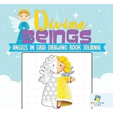 Divine Beings Angels In Grid Drawing Book Journal