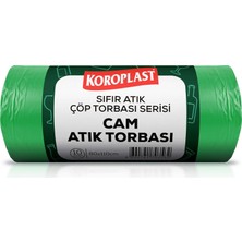 Cam Atıklar Jumbo Çöp Torbası 10’lu 80×110 Cm, Kesici Atıklara Dayanıklı, Çift Katlı, Geri Dönüştürülebilir, Kolay Bağlanabilir, Depo, Restoran, Okul, Fabrika, Ev, Ekstra Kalın Çöp Torbası