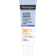 Neutrogena Ultra Sheer Age Shield Fluid SPF50 Yüz Güneş Koruyucu 50 ml