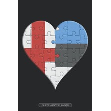 Planner: English Estonian Flag United Heart Jigsaw Puzzle Flags Of England Estonia