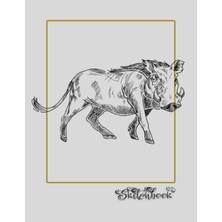 Sketchbook: African Wildlife Sketch, Large 8.5" x 11", 110 Pages, Perfect For Everyone, Crayons, Pencils, Drawing And Sketching