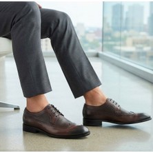 Klasik Erkek Ayakkabı Leosteps Brown Gravel