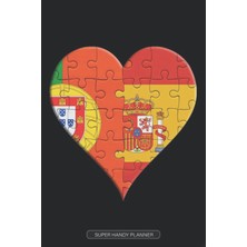 Planner: Portuguese Spanish Flag United Heart Jigsaw Puzzle Flags Of Portugal Spain