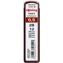 Rotring Tikky Hi-Polymer Mekanik Kurşun Kalem Ucu, 0,5mm, 2b, 0.5 mm