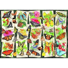 Ravensburger, 1000P Puzzle Tropik Kelebekler, Yetişkin Puzzle