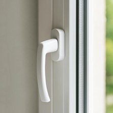 Beyaz Pvc Pencere Kolu Pimapen Uyumlu, Sağ-Sol Açılır, Yedek Balkon Vidalı Plastik Kol Mekanizması