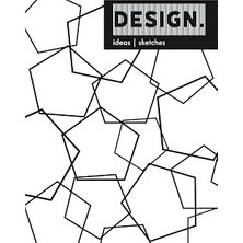 8.5X11 Design | Sketch | Artist Sketchbook | Blank Pages | Black And White Geometric Design