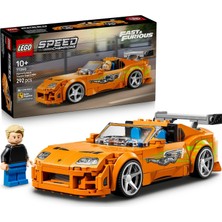 LEGO Speed Champions Hızlı ve Öfkeli Toyota Supra Mk4 77260-10 Yaş ve Üzeri Çocuklar Için Troy Lee'nin Nuclear Gladiator Grafiği, 4 Özel Jant Içeren Oyuncak Yapım Seti, Hediye Fikri (292 Parça)