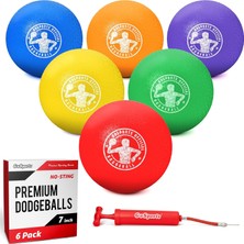 Gosports Şişirilebilir Yakan Toplar - 5 Inç Veya 7 Inç Sokmayan Toplar Seçin - 6'lı Set Top Pompası ve Mesh Çanta Içerir