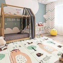 Mooiebaby's Lovely Jungle Katlanabilir Oyun Matı Oyun Halısı 150 x 180 x 1 cm