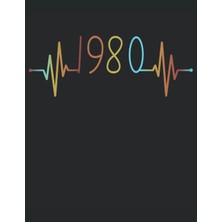 101 Mandalas - Malbuch Ekg Herzschlag Jahrgang 1980 Baujahr Heartbeat: Lustiges Retro Vintage Herzlinie Geburtstags Geschenk - A4 (8,5X11) - 101 ... - Entspannen - Anti Stress - Zum Ausmalen