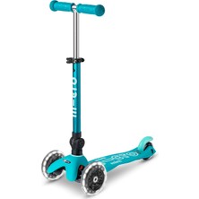 Micro Mini Scooter Deluxe Foldable 3 Tekerlekli Scooter LED Ocean Blue