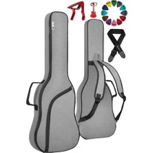 Midex CS-41PAK Akustik Gitar Çantası Soft Case Kılıf Gigbag (Askı Capo Pena Dahil)