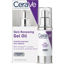 Cerave Nemlendirmeyi Artırmak Için Yüz Için Yaşlanma Karşıtı Jel Serumu | Seramid Kompleksi, Ayçiçek Yağı ve Hyaluronik Asit ile | 1oz