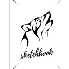 Sketchbook Whıte Page | Anımal Desıgn Sketchbook | Wolf Desıgn Sketchbook :: The Blank White Paper | 8.5X11 Inc. 120 Pages | For Sketching, ... And More | Ideal Size Blank White Paper.