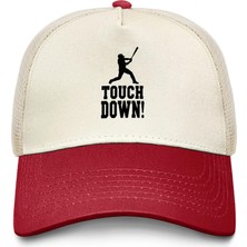 Touchdown Beyzbol Kamyoncu Şapkası Erkekler Yaz Için Komik Örgü Beyzbol Şapkası